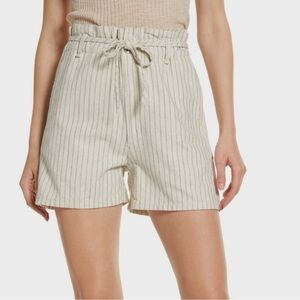 Rag & Bone Pinstripe Paper Bag Shorts